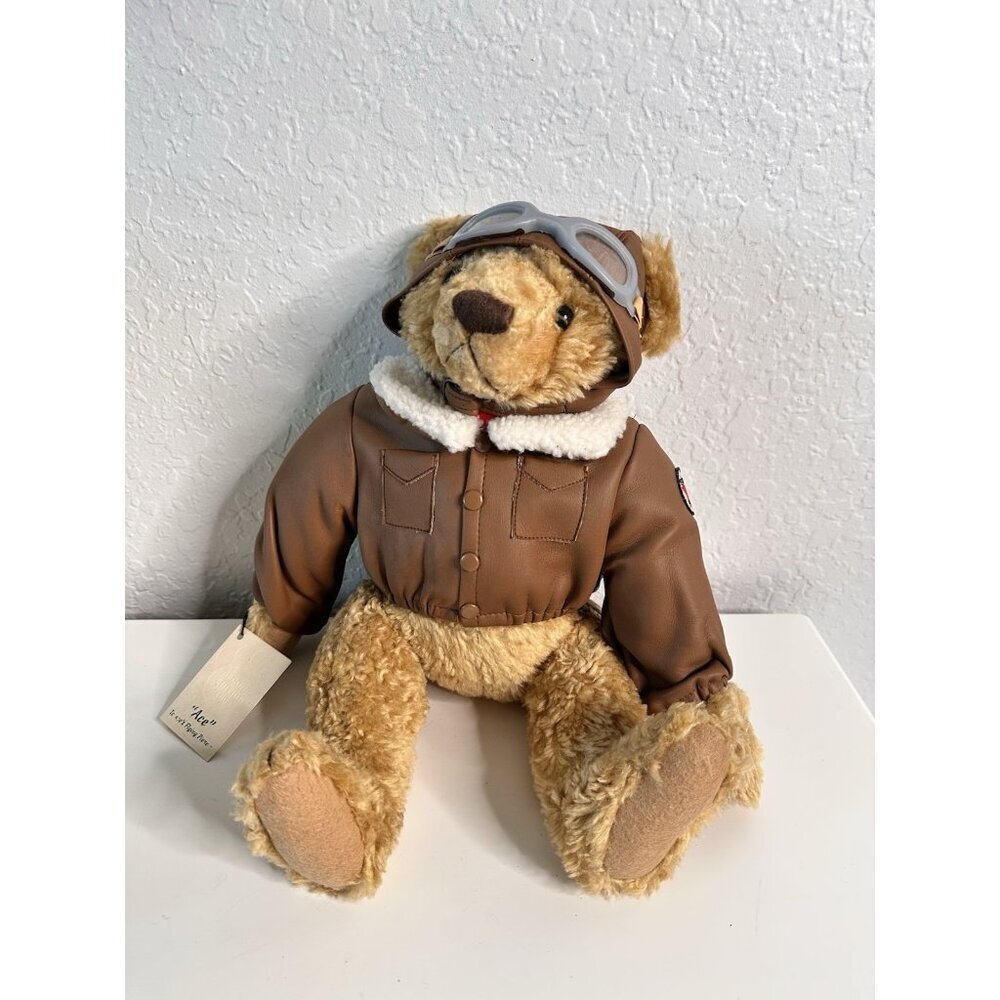 Texaco’s Flying‎ Pioneer Ace Bear Plush Second Edition 1998 Stuffed Plus Jointed